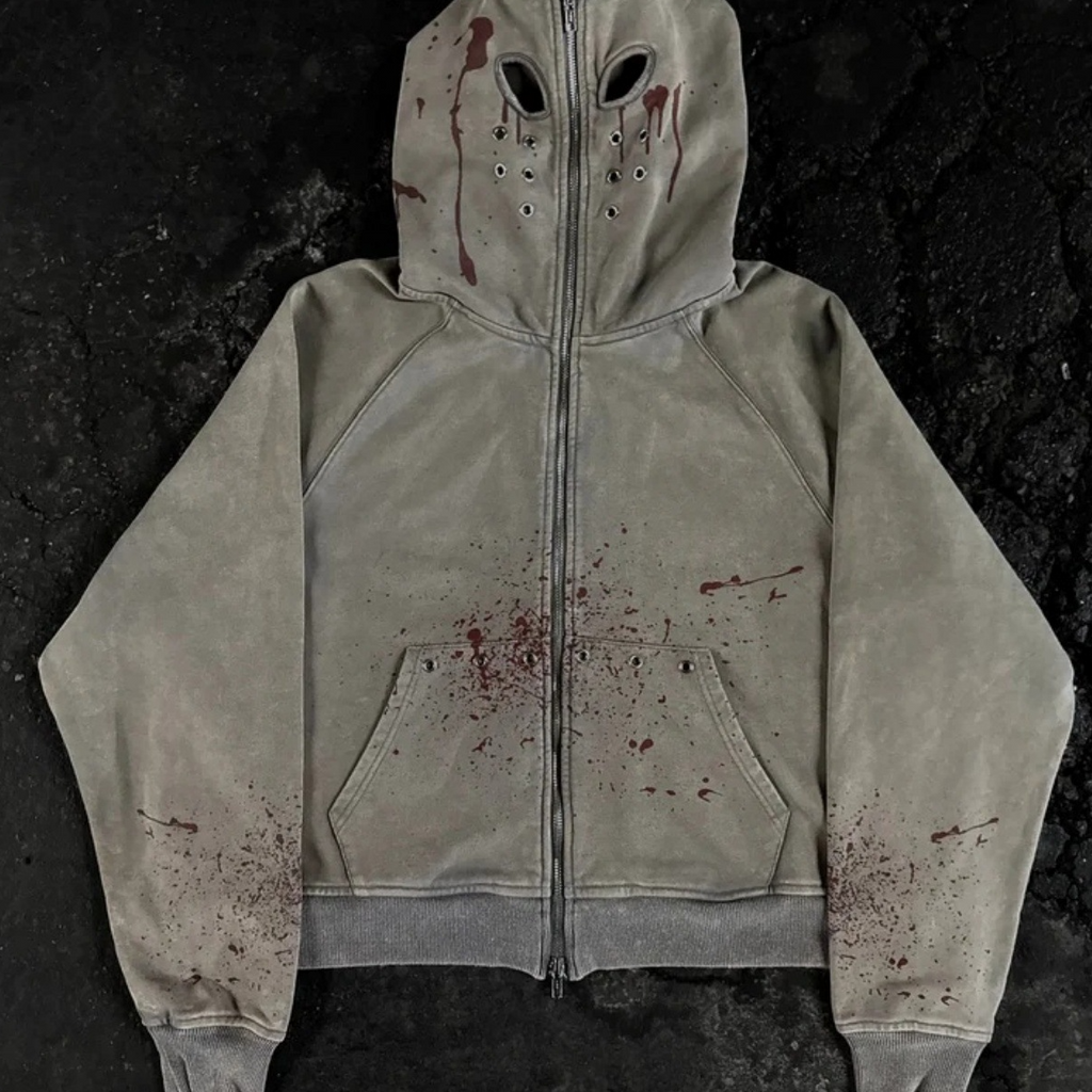 Y2K Printed Pullover Hoodie Street Style