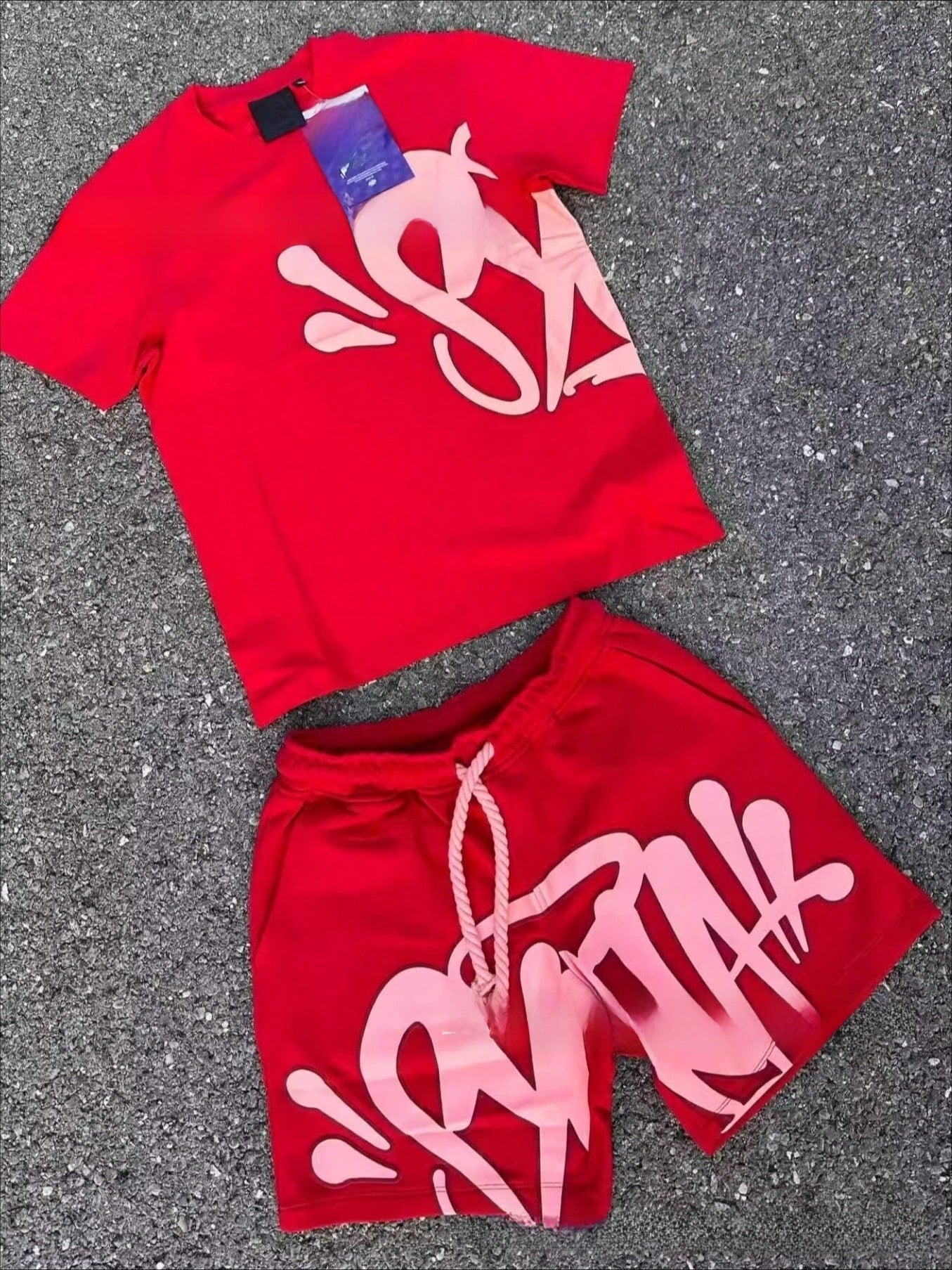 Printed short sleeves