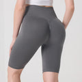 High Waist Compression Yoga Running Shorts