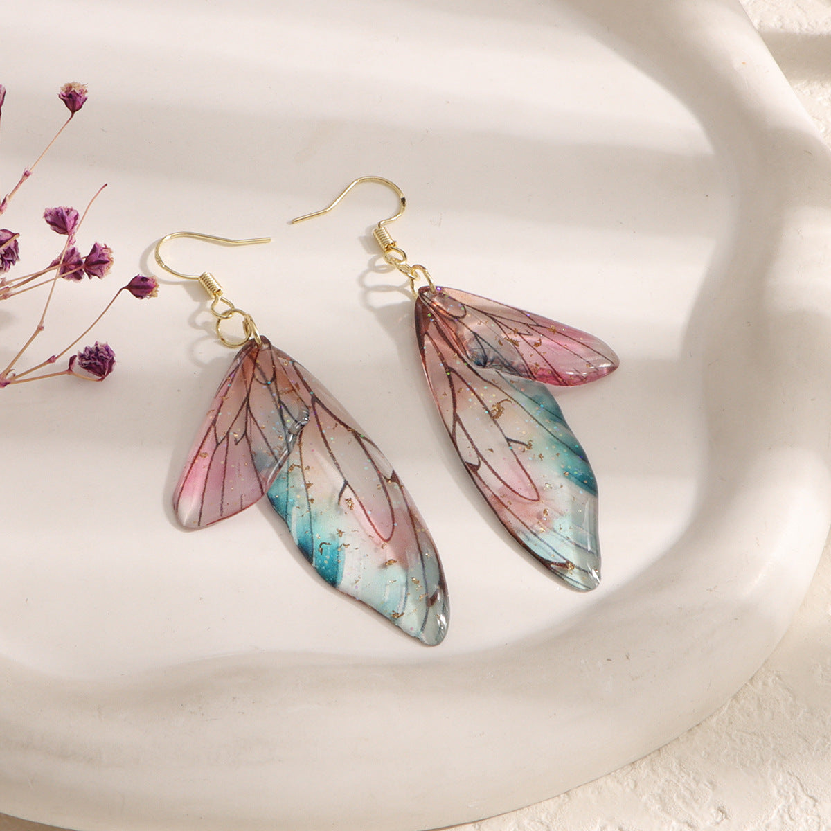 Butterfly Wings Design Retro Earrings