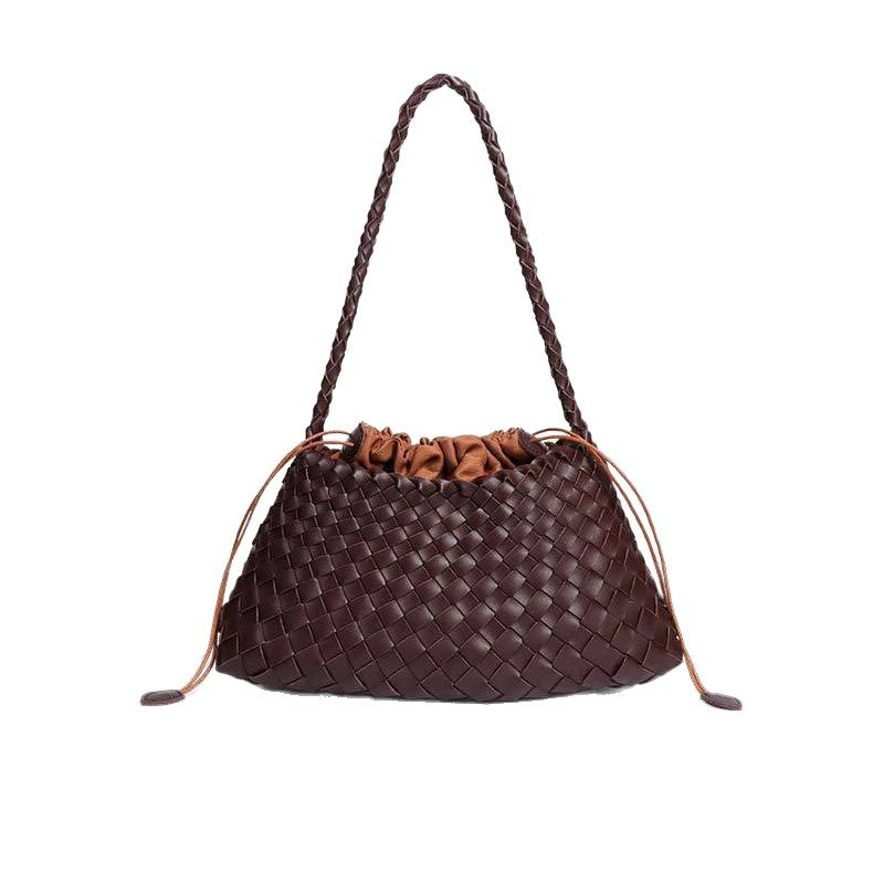French Style Woven Shoulder Bag