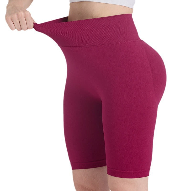 High Waist Compression Yoga Running Shorts