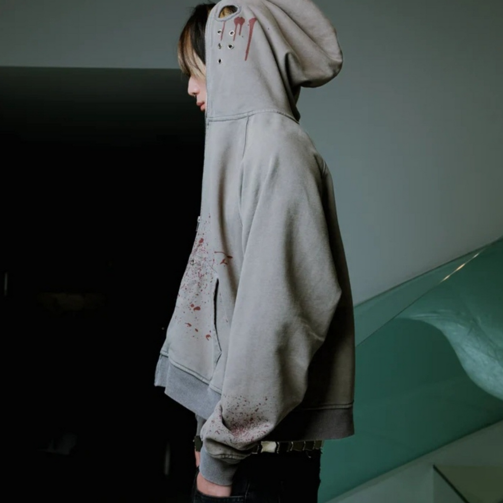 Y2K Printed Pullover Hoodie Street Style