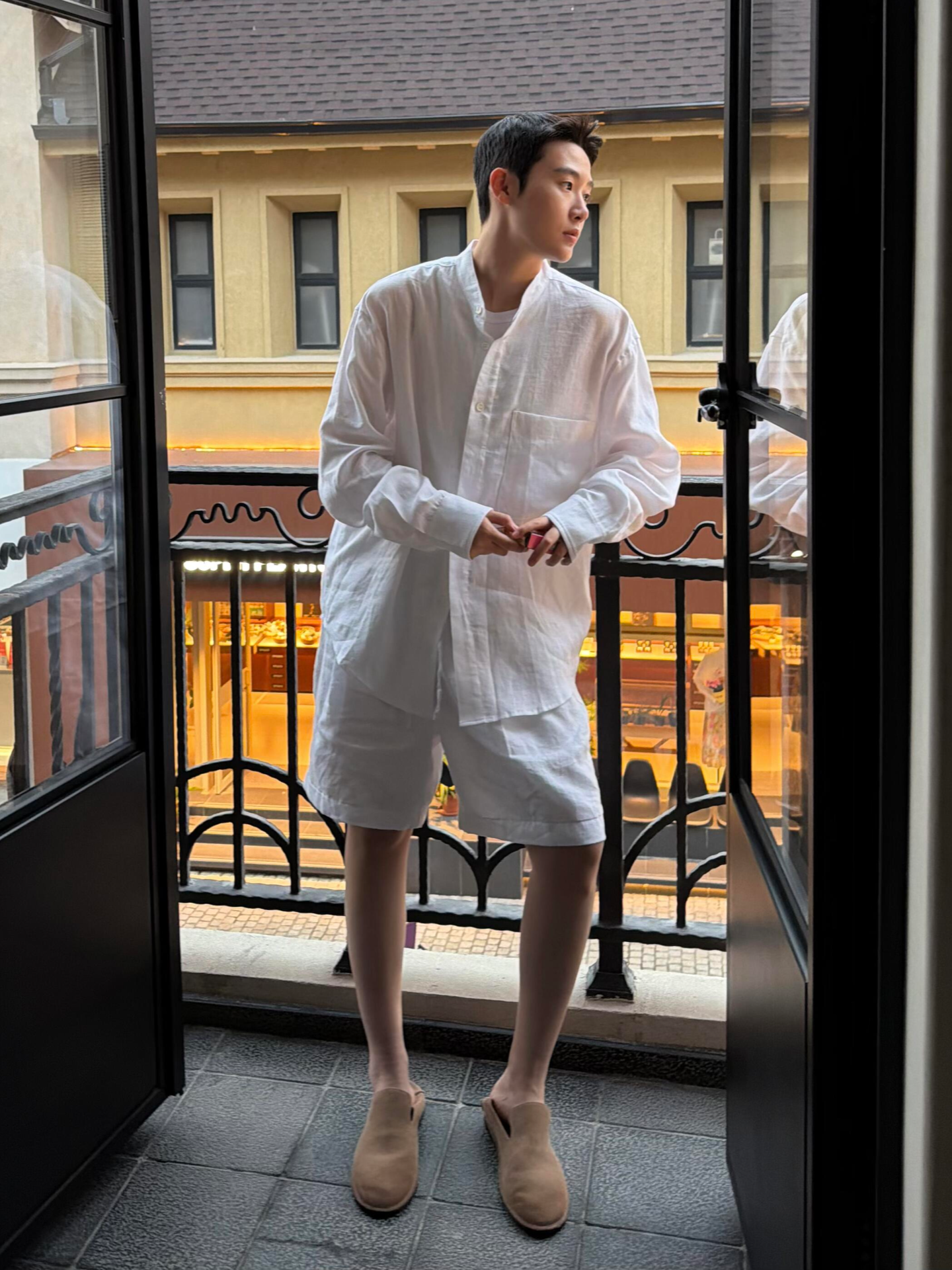 Men's Linen Long Sleeve Shirt