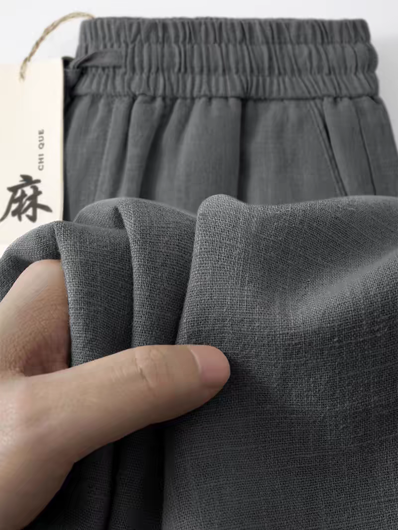 Mens Linen Casual Pants