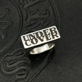 Vintage Square Letter Alloy Ring