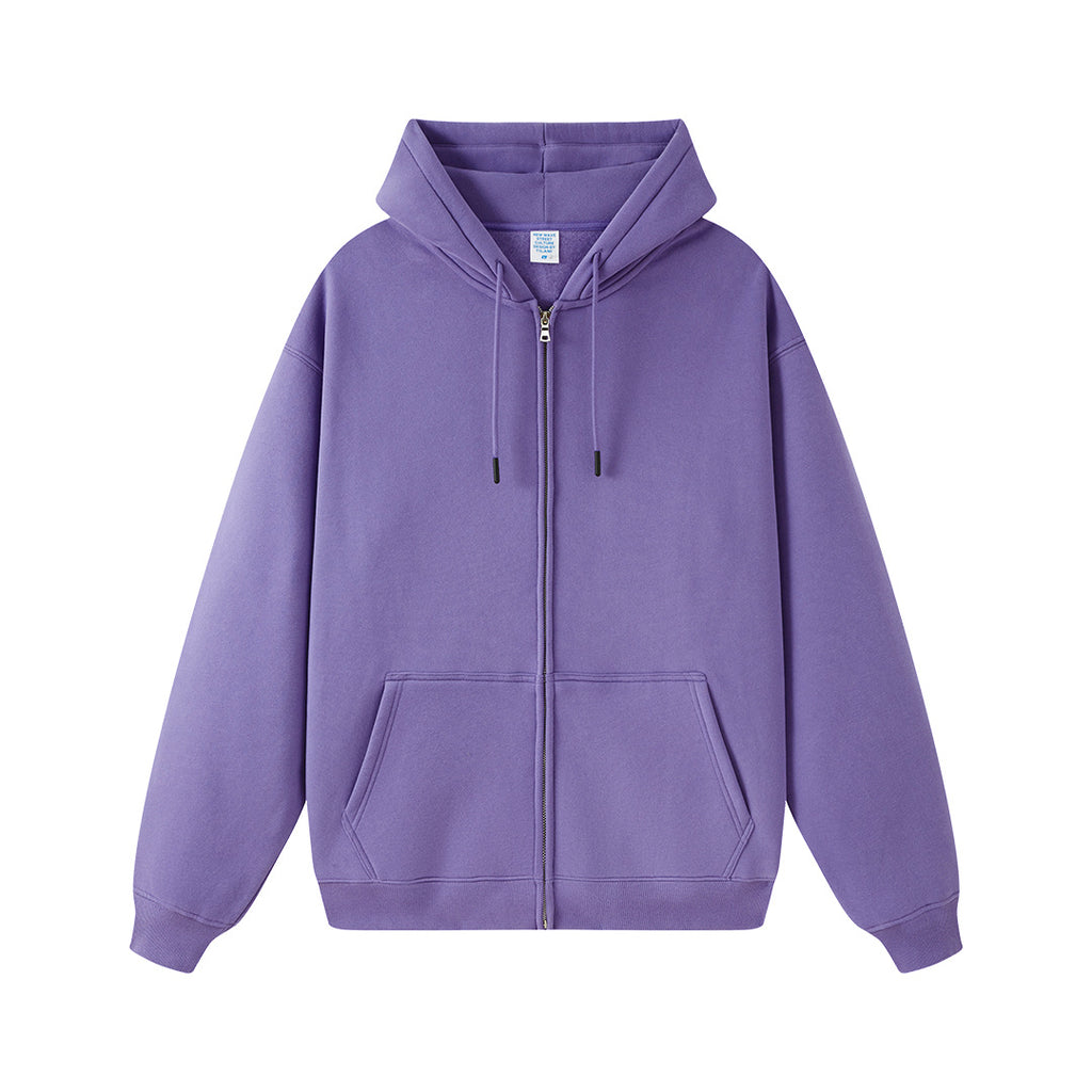 Solid-color hoodie