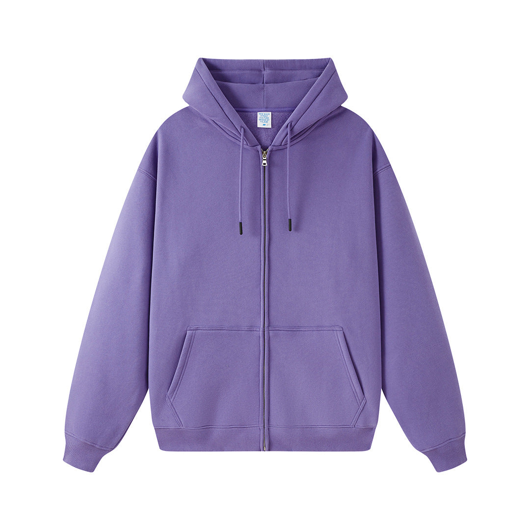 Solid-color hoodie