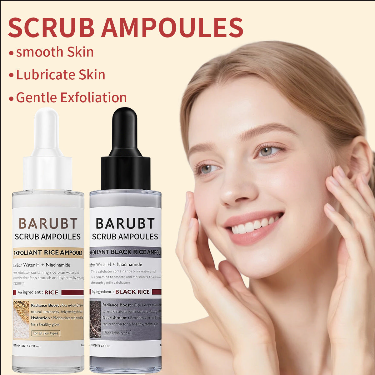 White Rice Black Rice Exfoliating Essence Exfoliating Soft Exfoliating Combination Oem