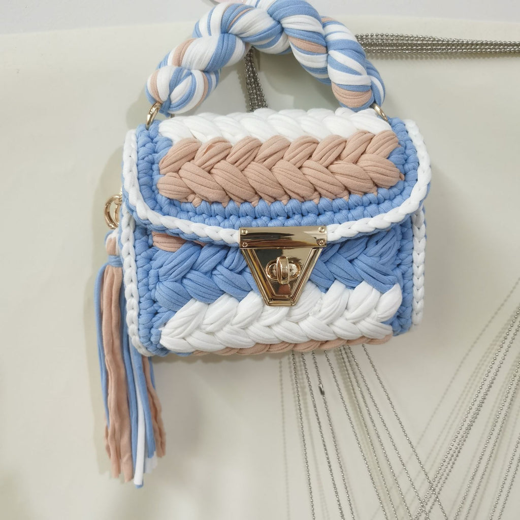 Woven Chain Crossbody Bag