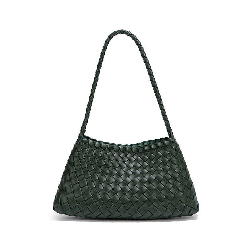 French Style Woven Shoulder Bag