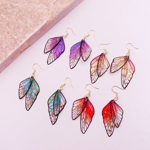 Butterfly Wings Design Retro Earrings