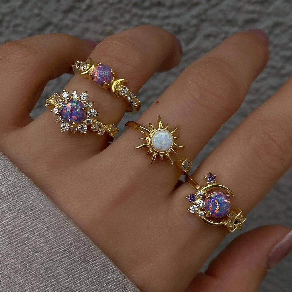 Sun and Moon Ring for Women