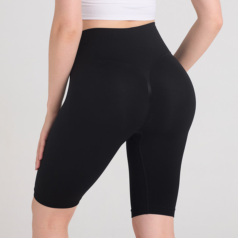 High Waist Compression Yoga Running Shorts