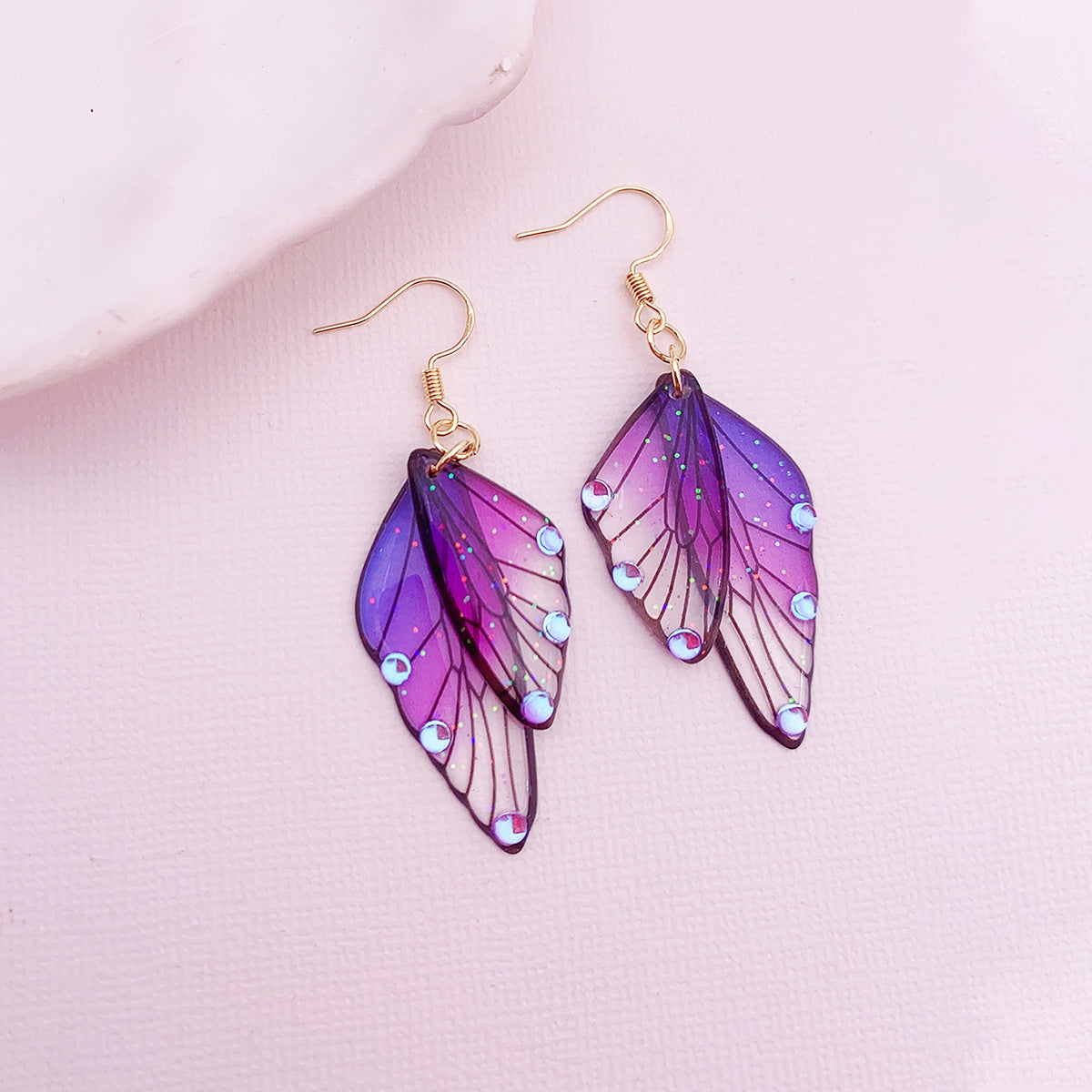 Butterfly Wings Design Retro Earrings